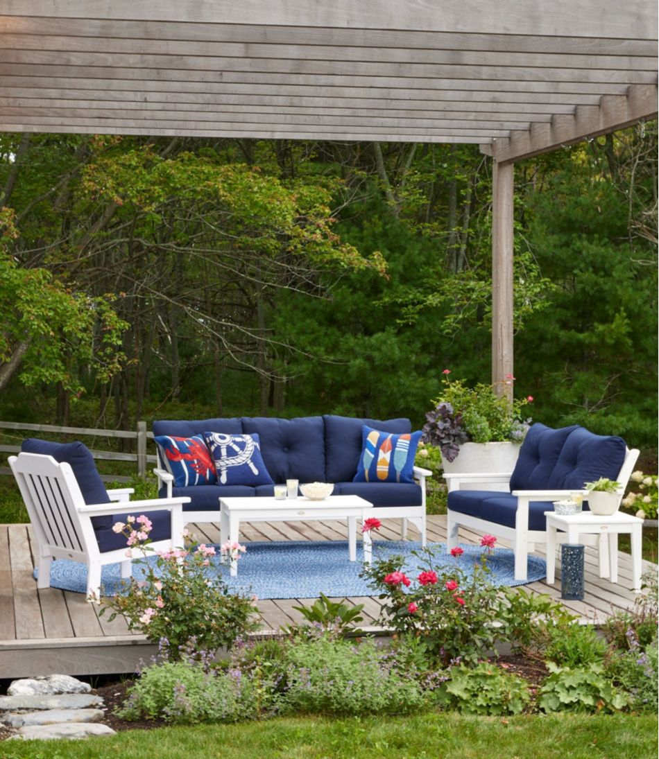 All-Weather Patio Sofa with Textured Cushions | L.L.Bean Essential