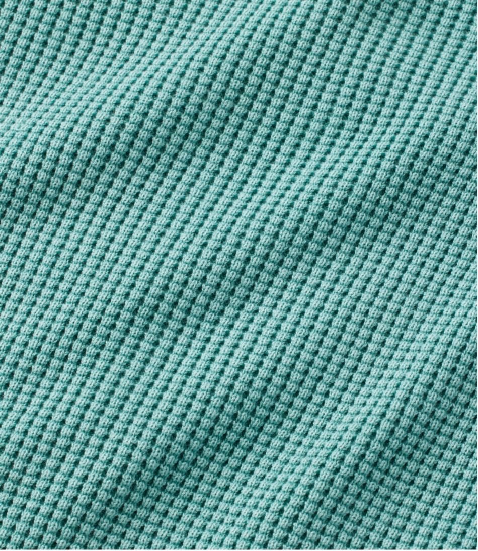 Women's Sunwashed Waffle Sweater, Splitneck | L.L.Bean Everyday