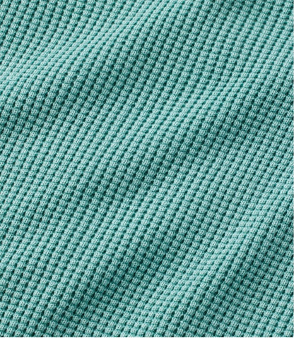Women's Sunwashed Waffle Sweater, Splitneck | L.L.Bean Everyday