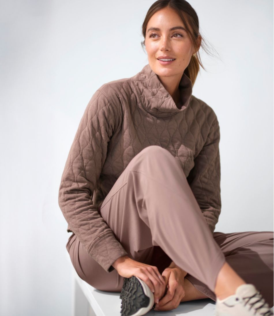 Women's VentureSoft Quilted Funnelneck Pullover | L.L.Bean Signature