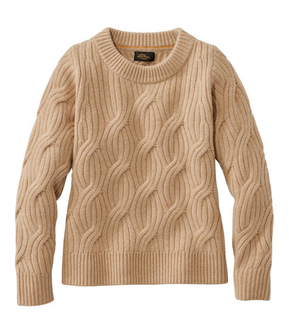 Women's Signature Premium Cashmere Cable Sweater, Crewneck | L.L.Bean Trending
