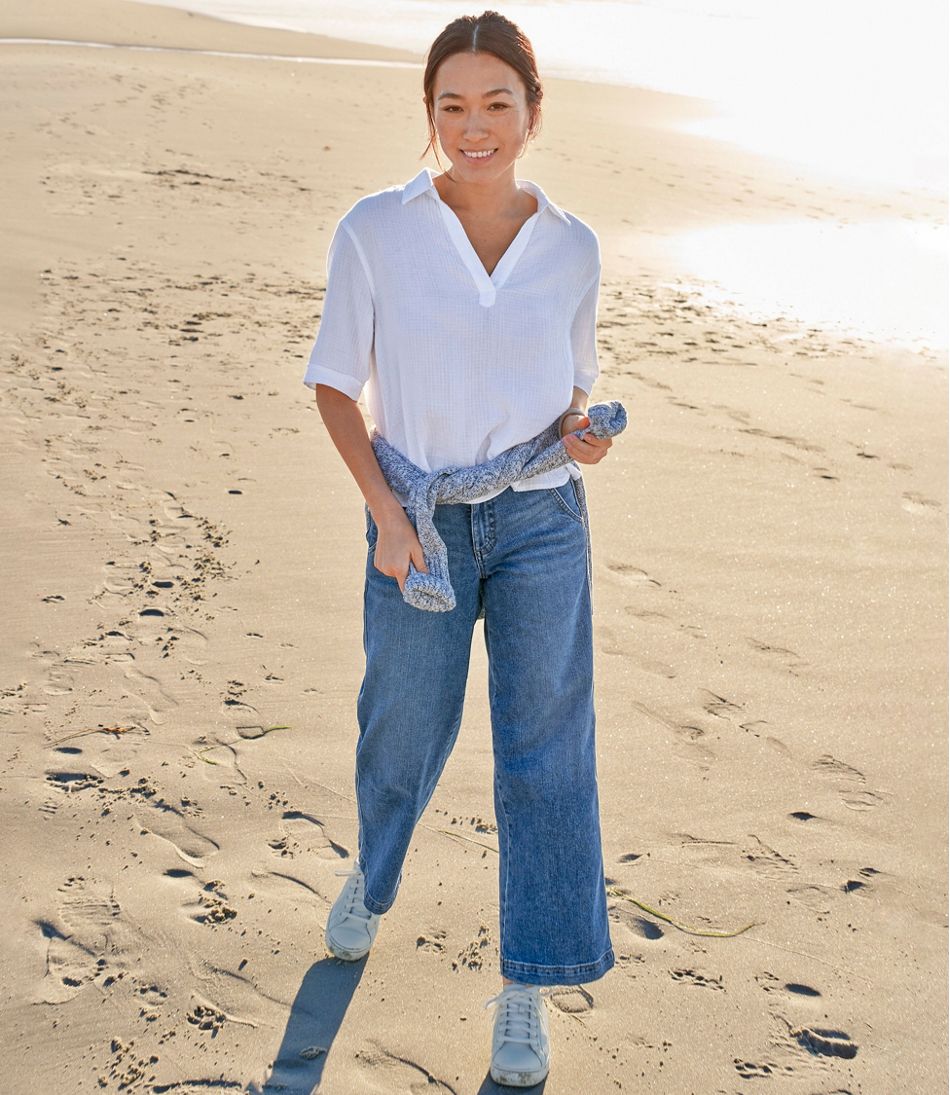 Women's Cloud Gauze Shirt, Polo | L.L.Bean Classic