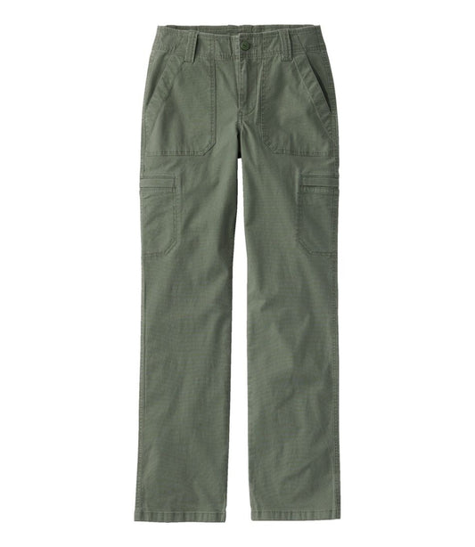 Women's 207 Vintage Cotton Canvas Pants, Mid-Rise Straight-Leg Cargo | L.L.Bean Signature
