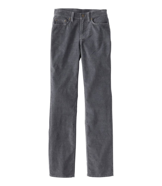 Women's BeanFlex Five-Pocket Corduroy Pants, Mid-Rise Straight-Leg | L.L.Bean Essential