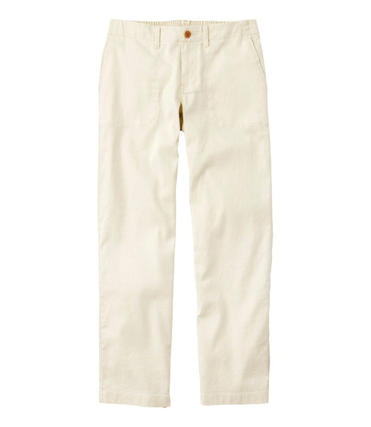 Women's Comfort Stretch Cotton/Linen Pants, High-Rise Ankle | L.L.Bean Signature
