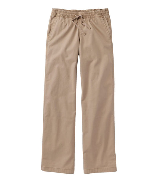 Lakewashed Pull-on Chinos, Mid-Rise Wide-Leg | L.L.Bean Classic