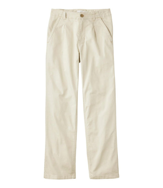 Women's Signature Easy-Cotton Pleated Chinos, Ankle | L.L.Bean Latest