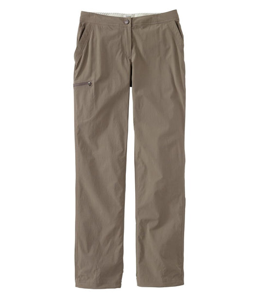 Women's Water-Repellent Comfort Trail Pants, Mid-Rise Straight-Leg | L.L.Bean Great Value