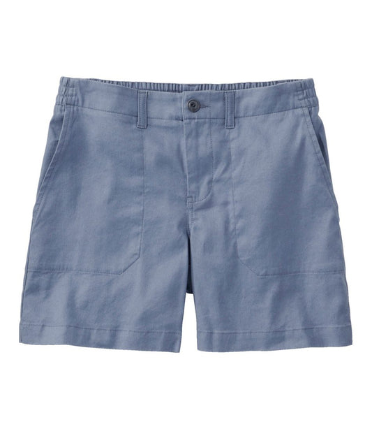 Women's Comfort Stretch Cotton/Linen Shorts, High-Rise 7" | L.L.Bean Exclusive