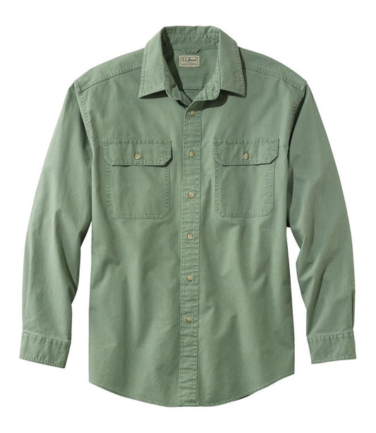 Men's Sunwashed Canvas Shirt, Traditional Fit | L.L.Bean Value