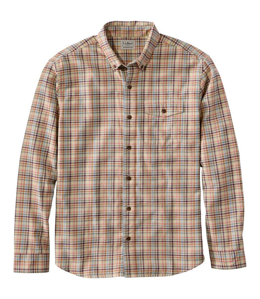 Men's Brushed Jaspé Twill Shirt, Plaid, Traditional Untucked Fit | L.L.Bean Latest