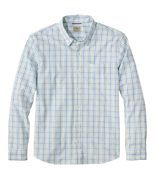 Men's Comfort Stretch Performance® Shirt, Long-Sleeve, Slightly Fitted Untucked Fit, Plaid | L.L.Bean Everyday