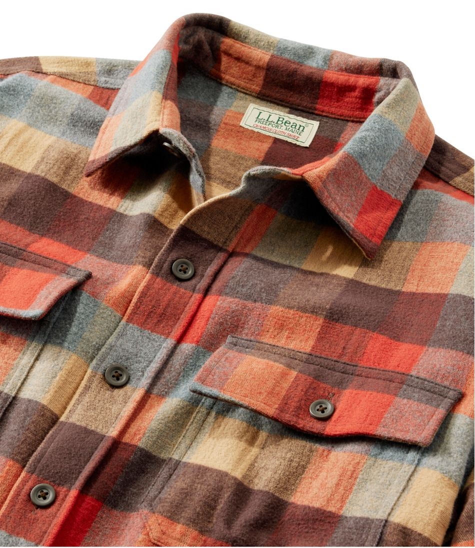 Men's Chamois Shirt, Slightly Fitted, Plaid | L.L.Bean Value