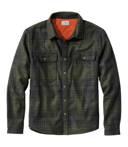 Men's Maine Guide Lightweight Lined Wool Field Shirt, Plaid | L.L.Bean Popular