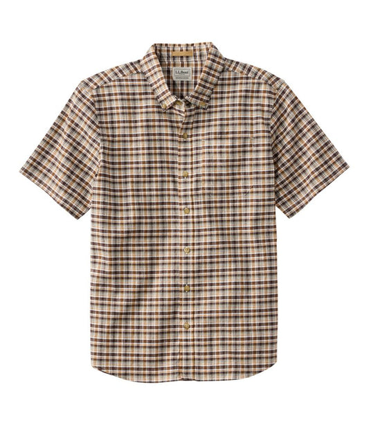 Men's Stonecoast Hemp Shirt, Short-Sleeve, Slightly Fitted Untucked Fit | L.L.Bean Recommended