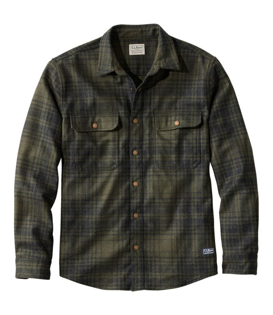 Men's Maine Guide Lightweight Wool Field Shirt, Plaid | L.L.Bean Best Seller