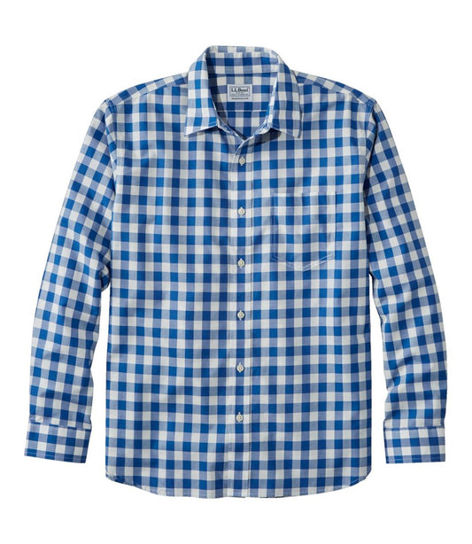Men's Bean's Wrinkle-Free Everyday Shirt, Traditional Untucked Fit, Plaid, Long-Sleeve | L.L.Bean Value