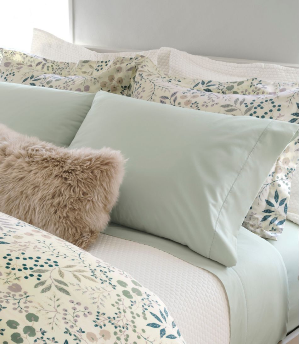 280-Thread-Count Pima Cotton Percale Pillowcases, Set of Two | L.L.Bean Popular