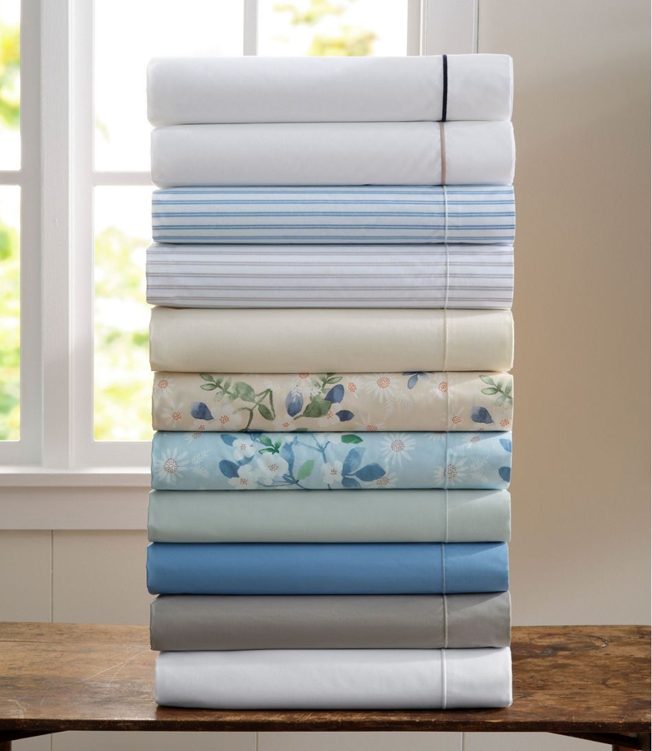 Premium Egyptian Percale Sheet Collection, Stripe | L.L.Bean Essential