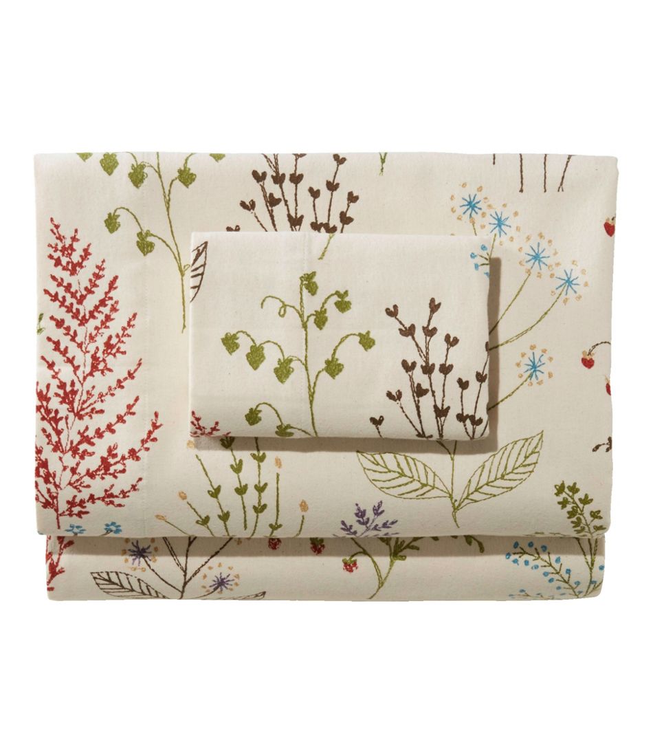 Botanical Floral Flannel Sheet Collection | L.L.Bean Everyday