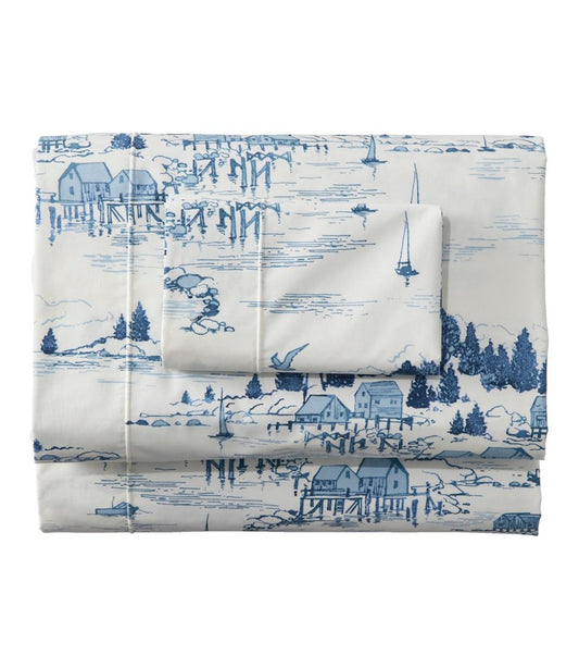 Coastal Landscape Percale Sheet Collection | L.L.Bean Popular