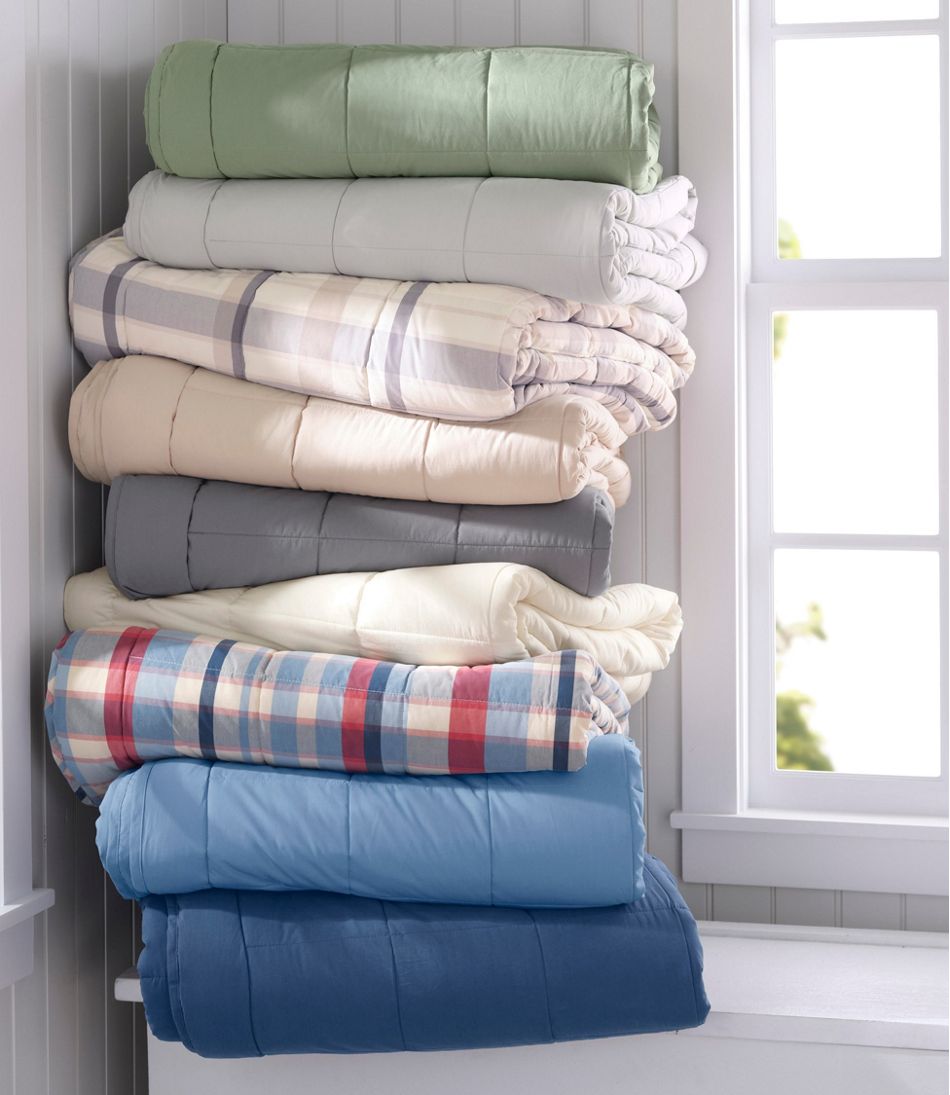Ultrasoft Cotton Comforter, Plaid | L.L.Bean Great Value