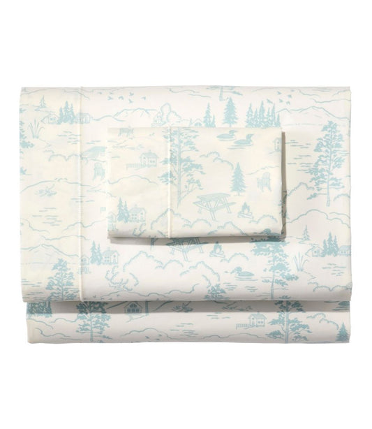 Lakeside Toile Percale Sheet Collection | L.L.Bean Everyday