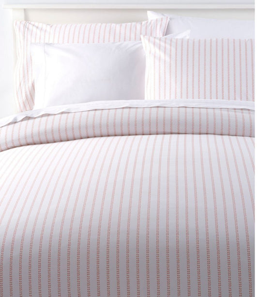 Sunwashed Percale Comforter Cover, Stripe Leaf | L.L.Bean Value