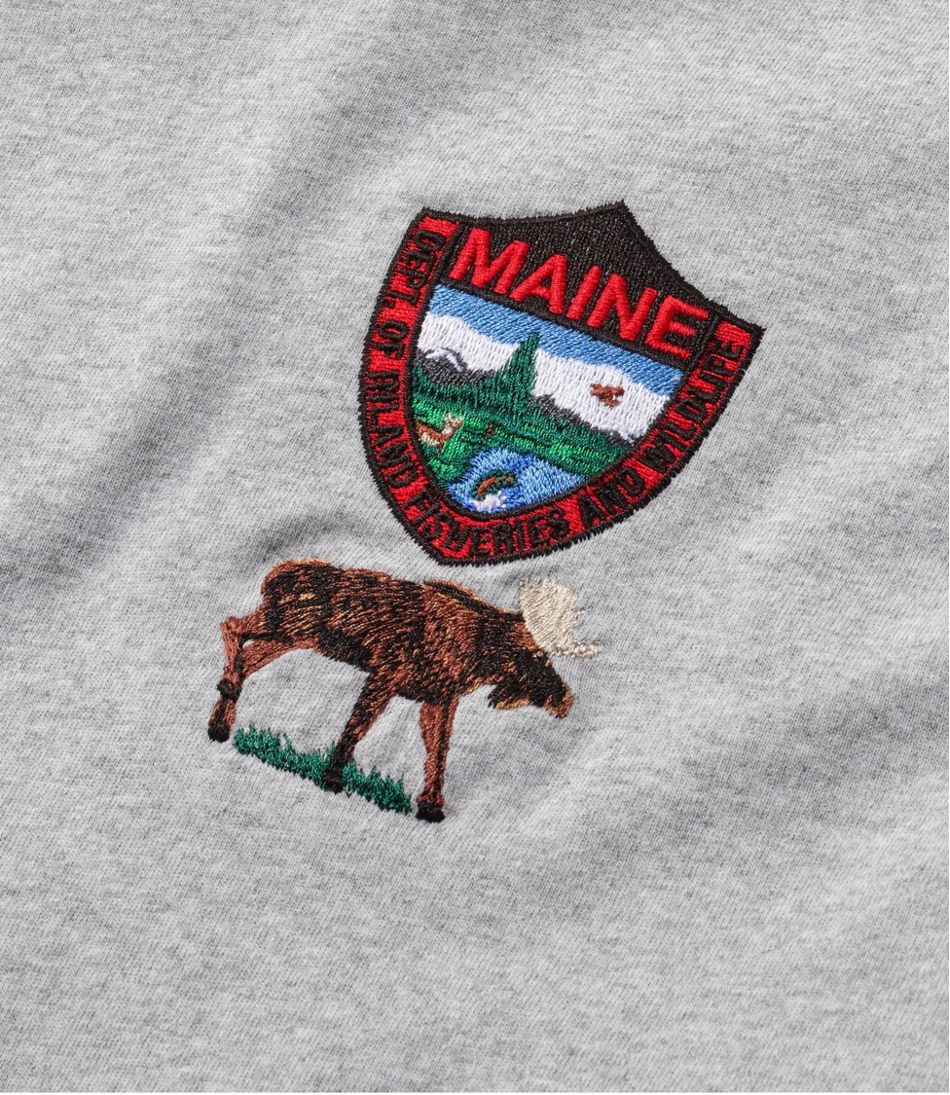 Men's MIF&W Tee, Long-Sleeve Moose | L.L.Bean Great Value
