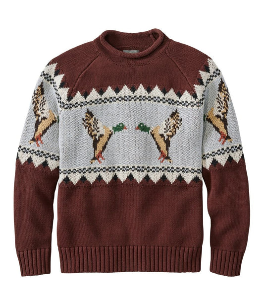 Men's Signature Organic Cotton Rollneck Sweater, Fair Isle | L.L.Bean Classic
