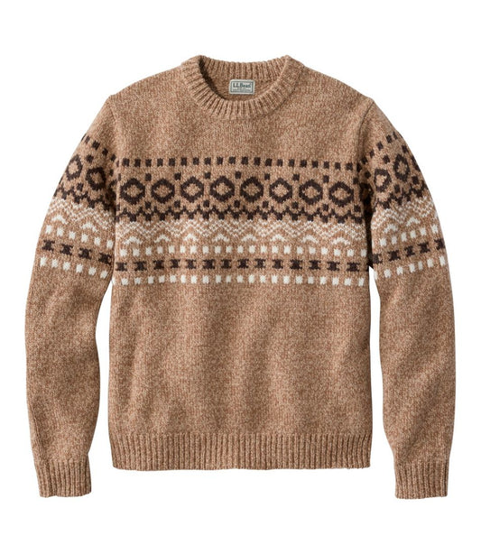 Men's Bean's Classic Ragg Wool Sweater, Crewneck, Fair Isle | L.L.Bean Trending