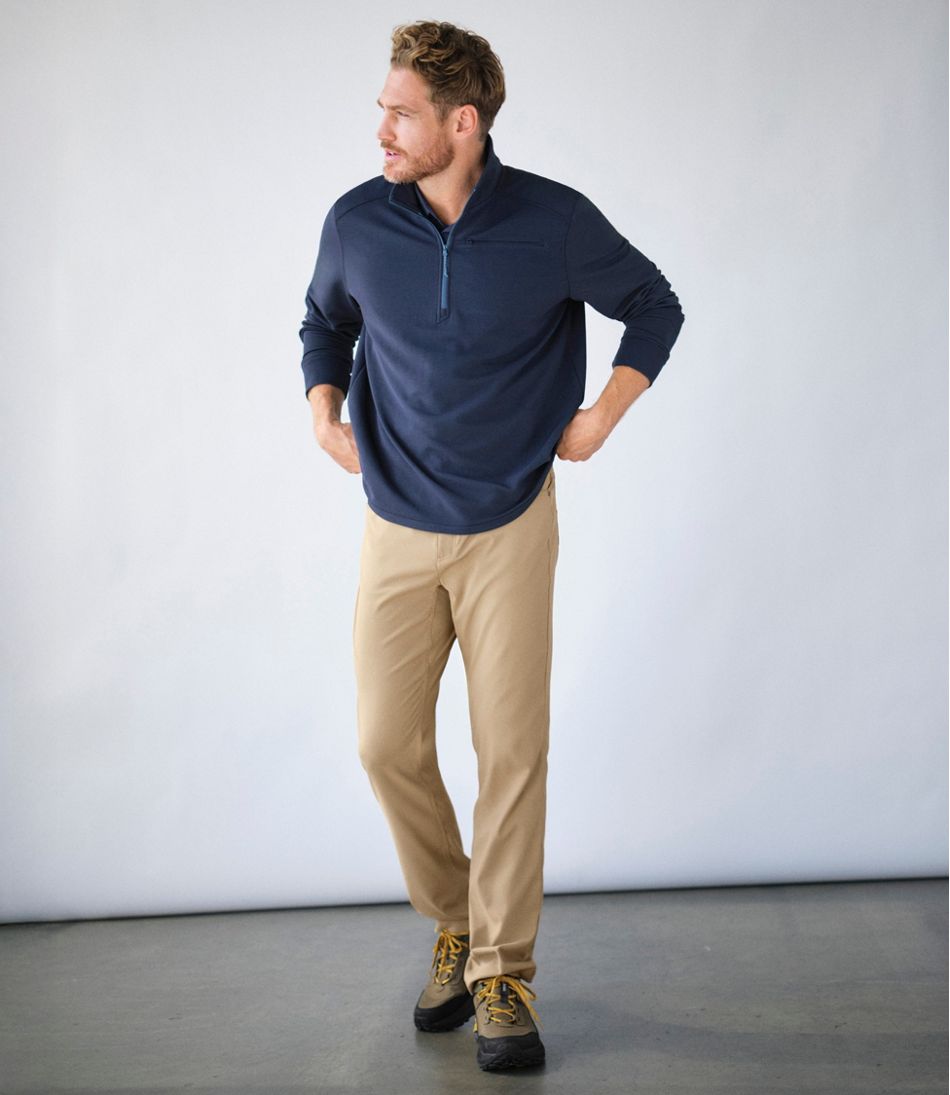 Men's VentureStretch Ottoman-Rib Pullover, Quarter-Zip | L.L.Bean Exclusive