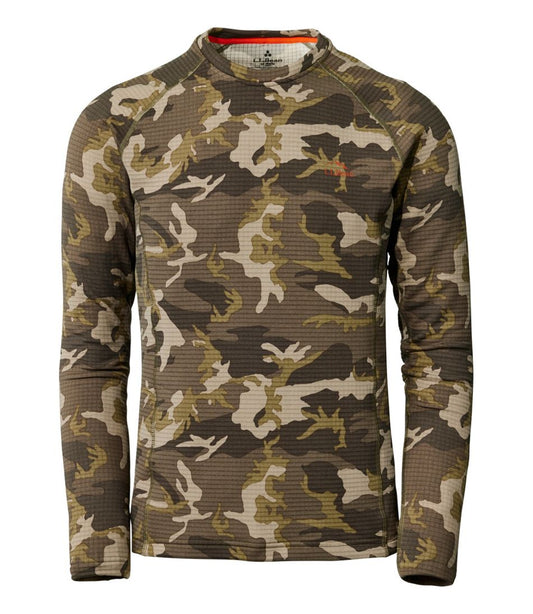 Men's L.L.Bean Heavyweight Base Layer Crew Top, Print | L.L.Bean Best Seller