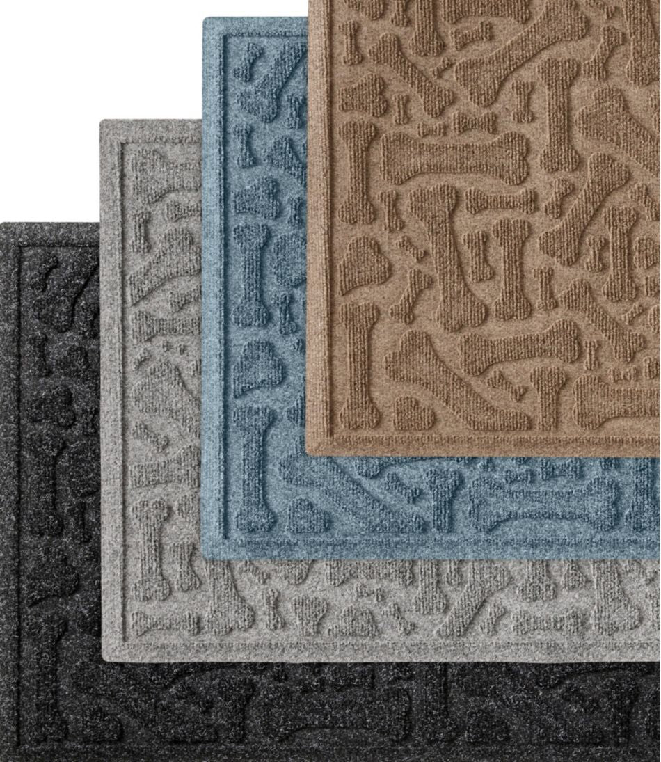Recycled Waterhog Wide Doormat, Scattered Bones | L.L.Bean Everyday