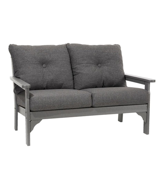 All-Weather Patio Loveseat with Textured Cushion, Slate Gray | L.L.Bean Signature