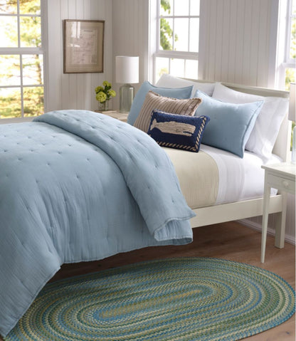 L.L.Bean Braided Wool Rug, Oval | L.L.Bean Exclusive