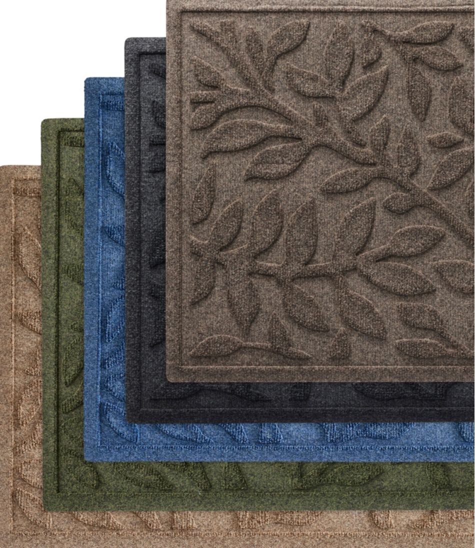 Heavyweight Recycled Waterhog Doormat, Woodland Leaf | L.L.Bean Exclusive