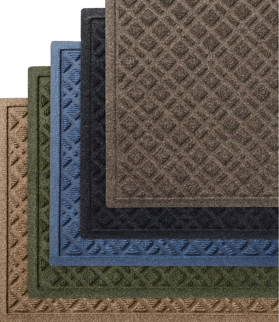 Heavyweight Recycled Waterhog Mat, Runner, Plaid | L.L.Bean Trending