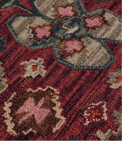 Double Border Wool Hooked Rug, Sienna Multi | L.L.Bean Exclusive