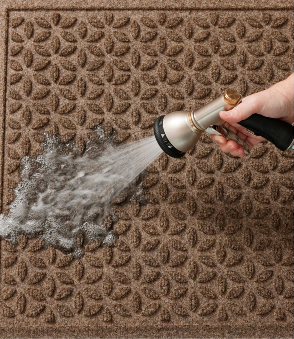 Heavyweight Recycled Waterhog Doormat, Blooming Circles, Personalized | L.L.Bean Featured