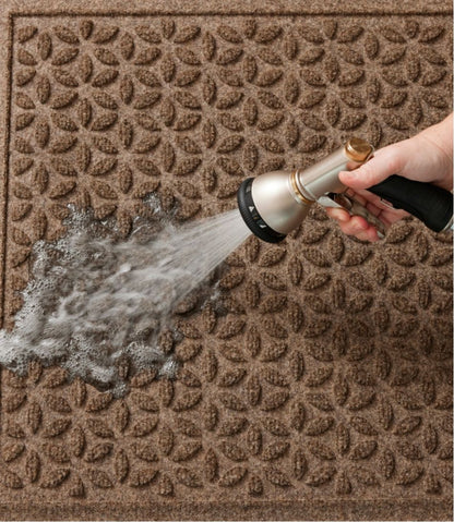 Heavyweight Recycled Waterhog Doormat, Blooming Circles, Personalized | L.L.Bean Featured